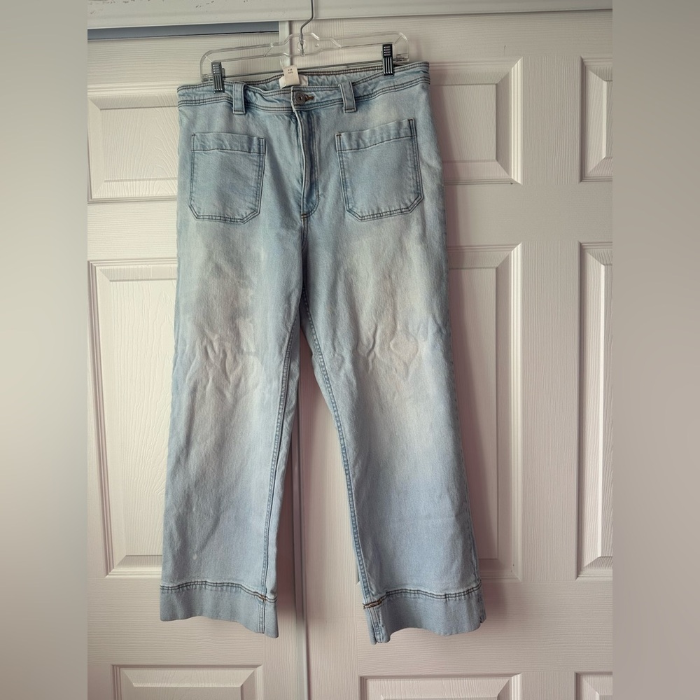 H&M Soft Blue Wide Leg Jeans